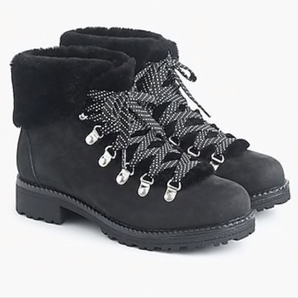 Jcrew Black Nordic Boot Size 8
